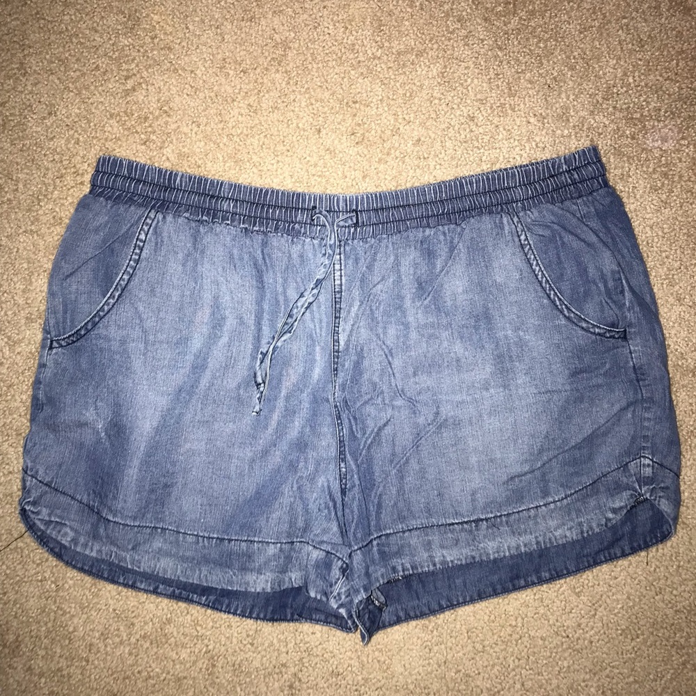 Denim colored shorts!!